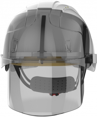 Casca de protectie Evo Vistashield, ventilata cu viziera, alb, JSP